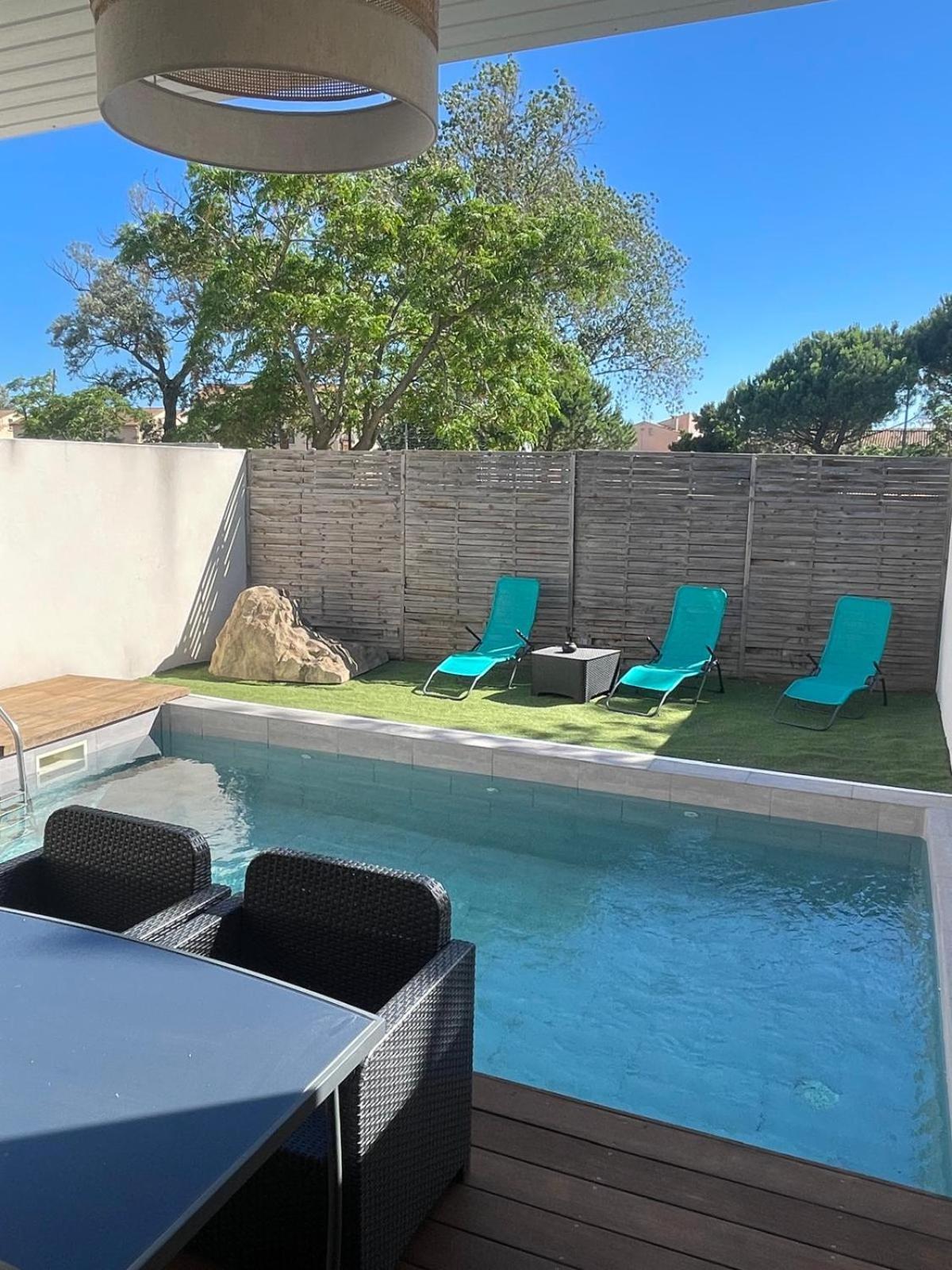 Villa Design Cap Dagde Piscine Et Plage Le Grau-dʼAgde エクステリア 写真